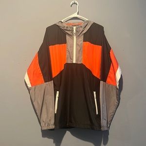 Windbreaker with hoodie